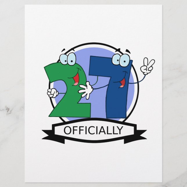 Officially 27 Birthday Logo (Front)