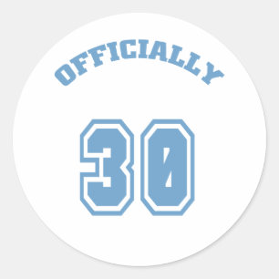Officially 30 classic round sticker