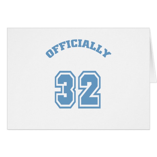 Officially 32 (Front Horizontal)