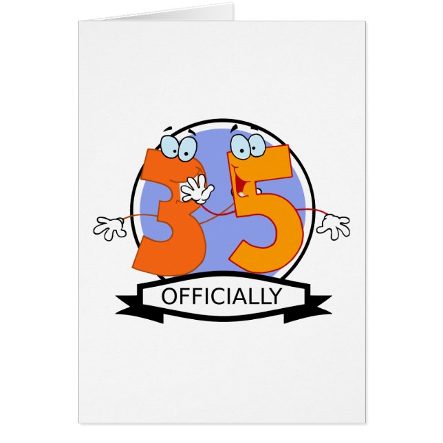 Officially 35 Birthday Logo (Front)
