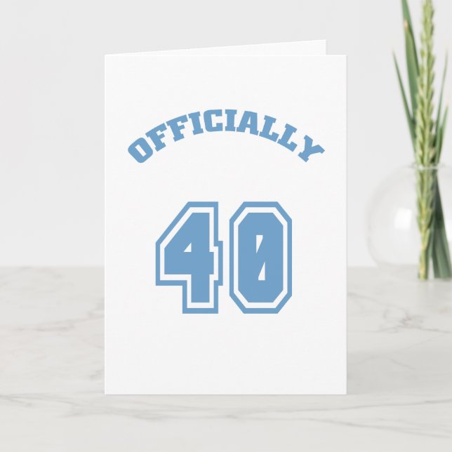 Officially 40 card (Front)