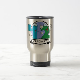 Officially 42 Birthday Banner Travel Mug