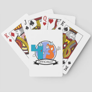 Officially 43 Birthday Banner Playing Cards