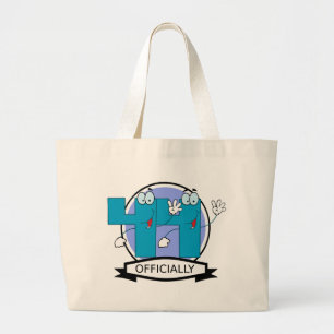 Officially 44 Birthday Banner Large Tote Bag
