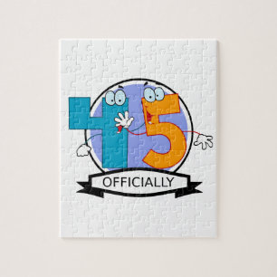 Officially 45 Birthday Banner Jigsaw Puzzle