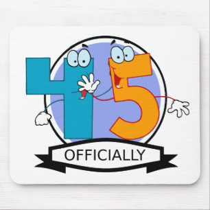 Officially 45 Birthday Banner Mouse Mat