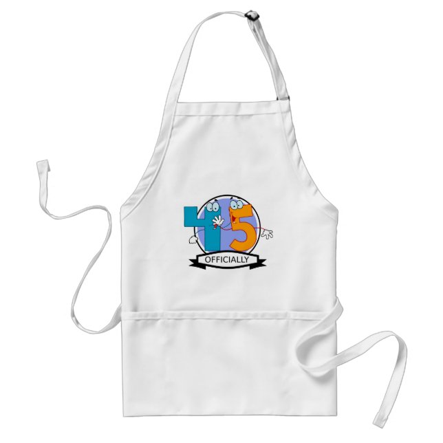 Officially 45 Birthday Banner Standard Apron (Front)