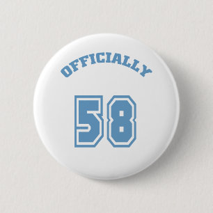 Officially 58 6 cm round badge