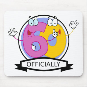 Officially 60 Birthday Banner Mouse Mat