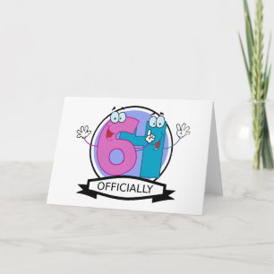 Officially 64 Birthday Banner Card