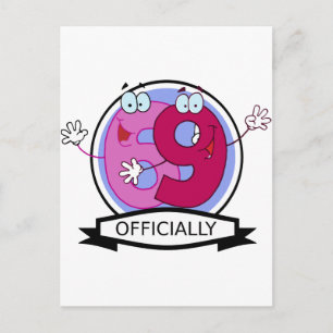 Officially 69 Birthday Banner Postcard
