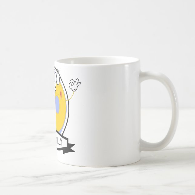 Officially 70 Birthday Banner Coffee Mug (Right)
