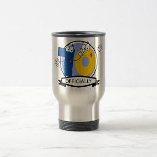Officially 70 Birthday Banner Travel Mug