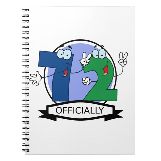 Officially 72 Birthday Banner Notebook (Front)