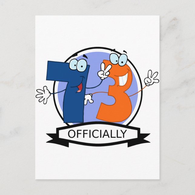 Officially 73 Birthday Banner Postcard (Front)