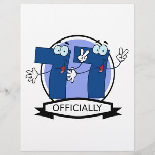 Officially 77 Birthday Banner