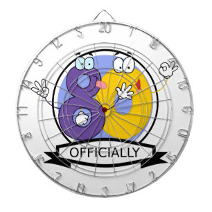 Officially 80 Birthday Banner Dartboard