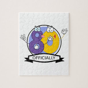 Officially 80 Birthday Banner Jigsaw Puzzle
