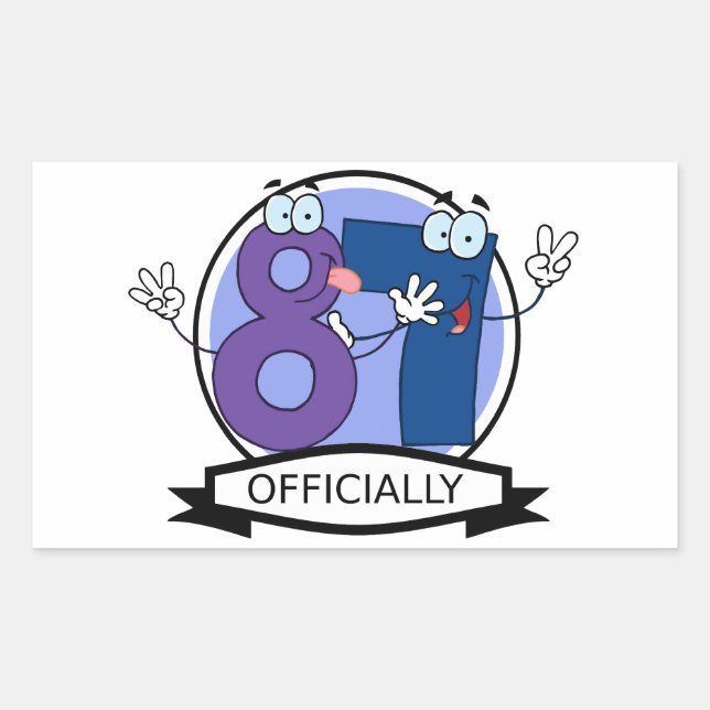 Officially 87 Birthday Banner Rectangular Sticker (Front)
