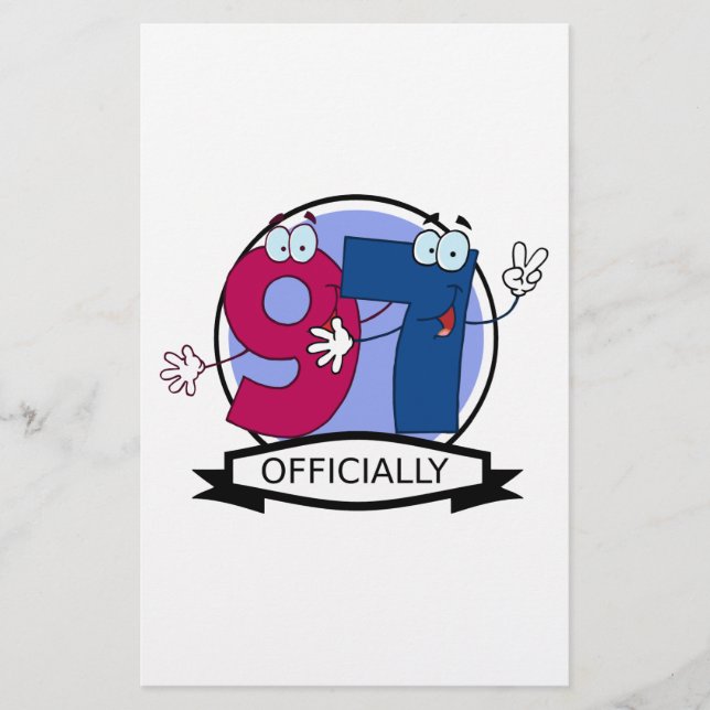 Officially 97 Birthday Banner (Front)