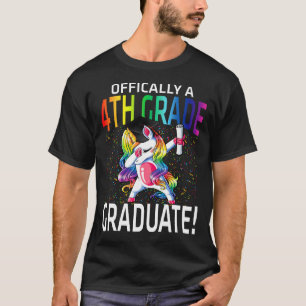 Officially A 4th Grade Graduate Unicorn T-Shirt