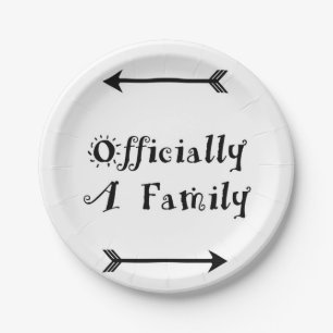 Officially a Family - Adoption Day Paper Plate