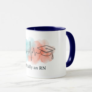 "Officially an RN" Nursing Graduation Mug