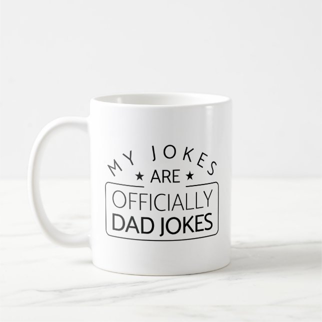 Officially Dad Jokes Coffee Mug (Left)