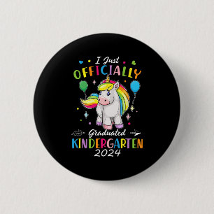Officially Graduated Kindergarten Graduation 2024 6 Cm Round Badge