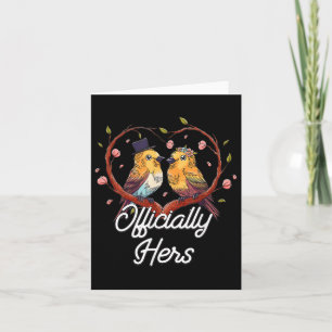Officially Hers Wedding Husband And Wife Bride And Card