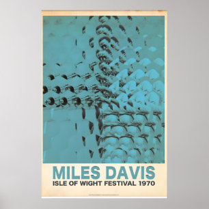 Officially Licensed Miles Davis Isle of Wight Poster