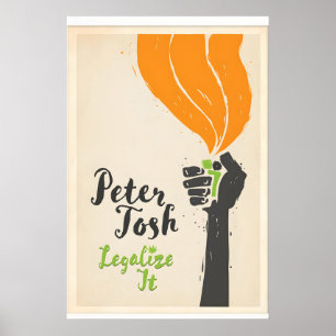 Officially Licensed Peter Tosh Legalise it Music Poster