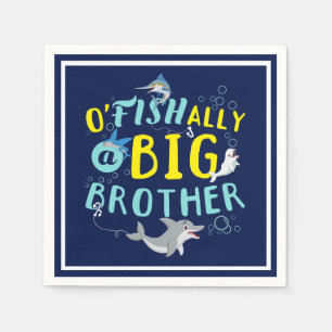 Officially - O'Fishally a Big Brother Pun Napkin