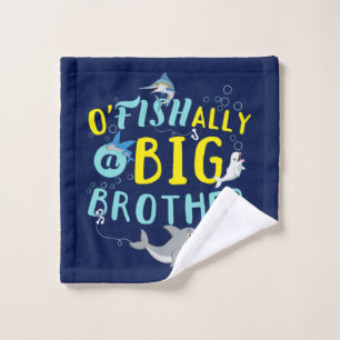 Officially - O'Fishally a Big Brother Pun Wash Cloth