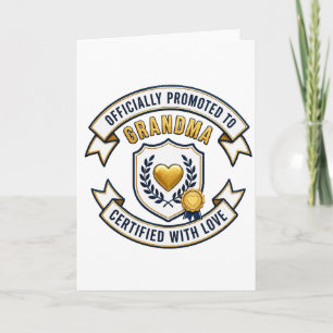 Officially Promoted to Grandma Card
