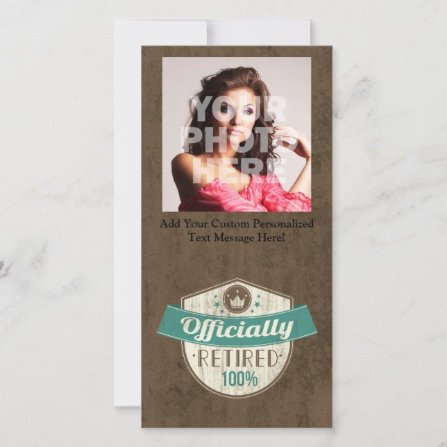 Officially Retired, 100 Percent Vintage Retirement Announcement (Front)