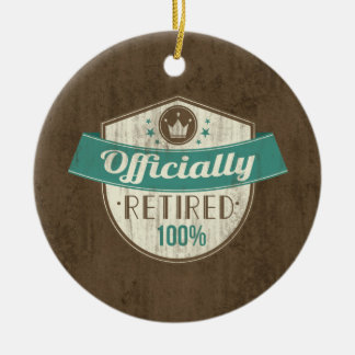 Officially Retired, 100 Percent Vintage Retirement Ceramic Tree Decoration