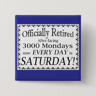 Officially Retired 15 Cm Square Badge