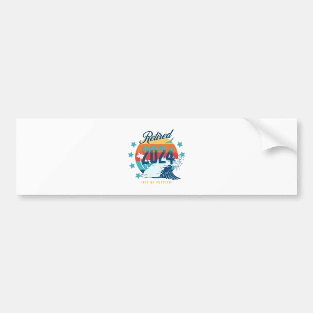 Officially Retired 2024 Bumper Sticker (Front)