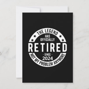 officially Retired 2024 Invitation