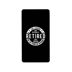 officially Retired 2024 Label