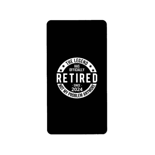 officially Retired 2024 Label (Front)