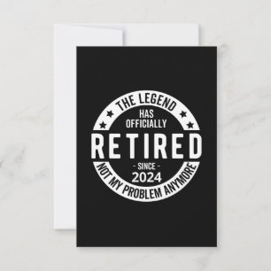 officially Retired 2024 Thank You Card