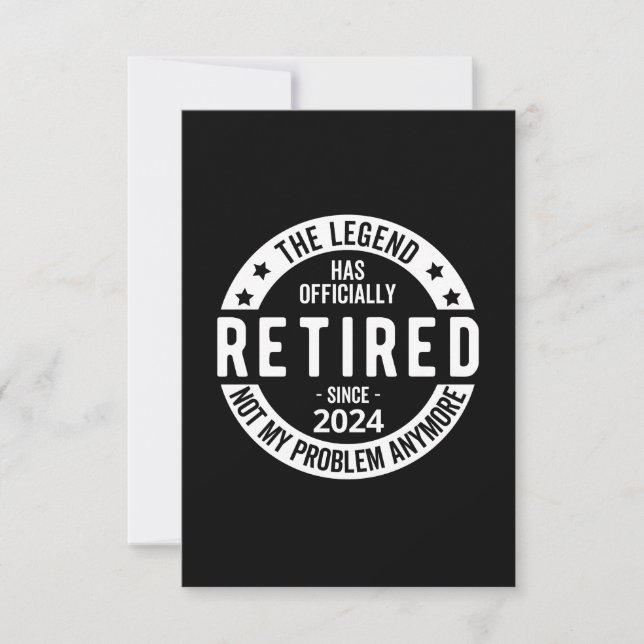 officially Retired 2024 Thank You Card (Front)