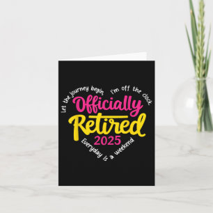 Officially Retired 2025 Heart Men Women Card