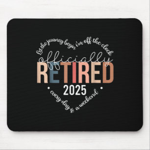 Officially Retired 2025 Heart Shirt For Women Mouse Mat