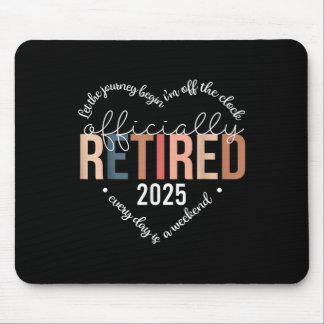 Officially Retired 2025 Heart Shirt For Women Mouse Mat