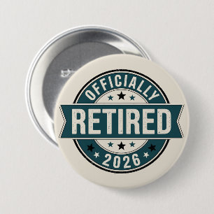 Officially retired 2026 7.5 cm round badge