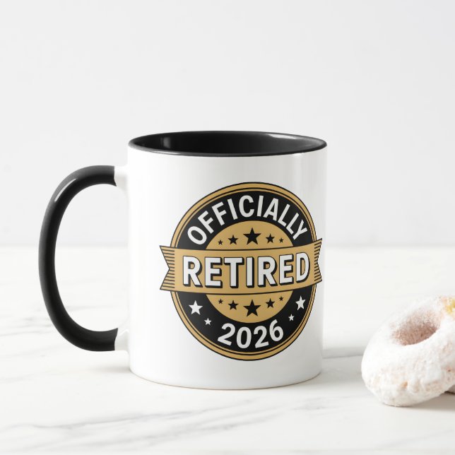 Officially retired 2026 mug (With Donut)