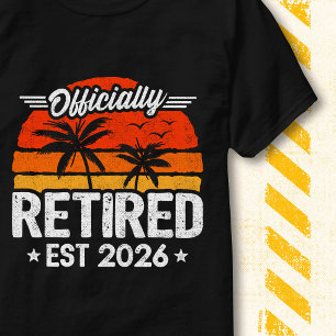 Officially Retired 2026 Retro Vintage Sunset Palm T-Shirt
